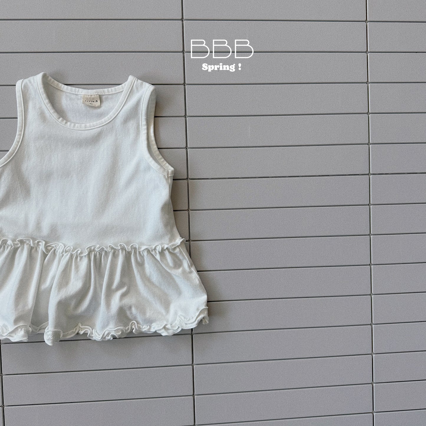 韓國童裝 26春 | BB11 Lacarong Sleeveless Dress (70-110cm)