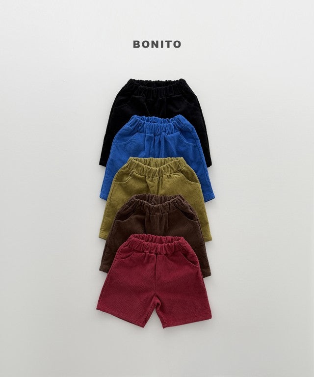 韓國童裝 26秋| BT08 Corduroy Shorts 短褲 (80-140)