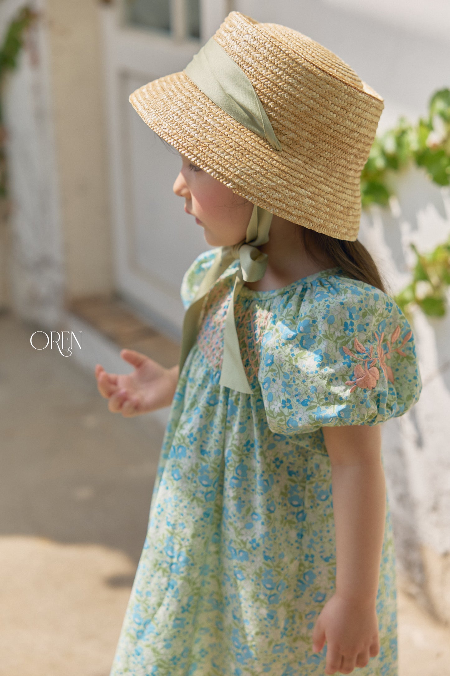 韓國童裝 26夏| OR72 Solara Smocking Dress 索拉拉抓皺洋裝 (90-120)