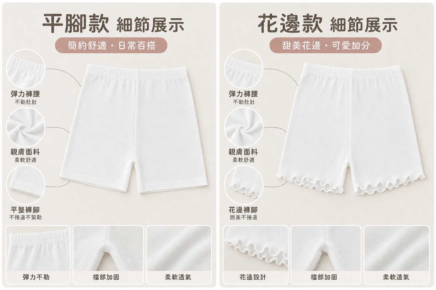 【現貨+預訂】雲朵柔感 | 寶寶透氣打底褲 (開學優惠 2件只需$98)