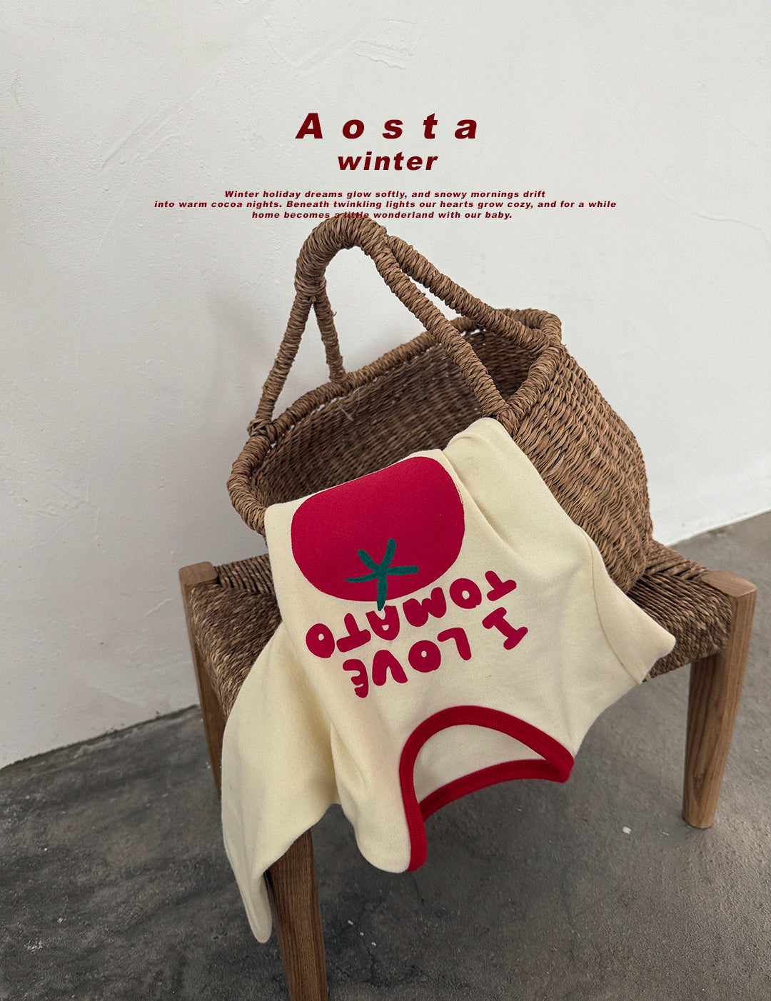 韓國童裝 25秋冬 | AO25570 Tomato Tee