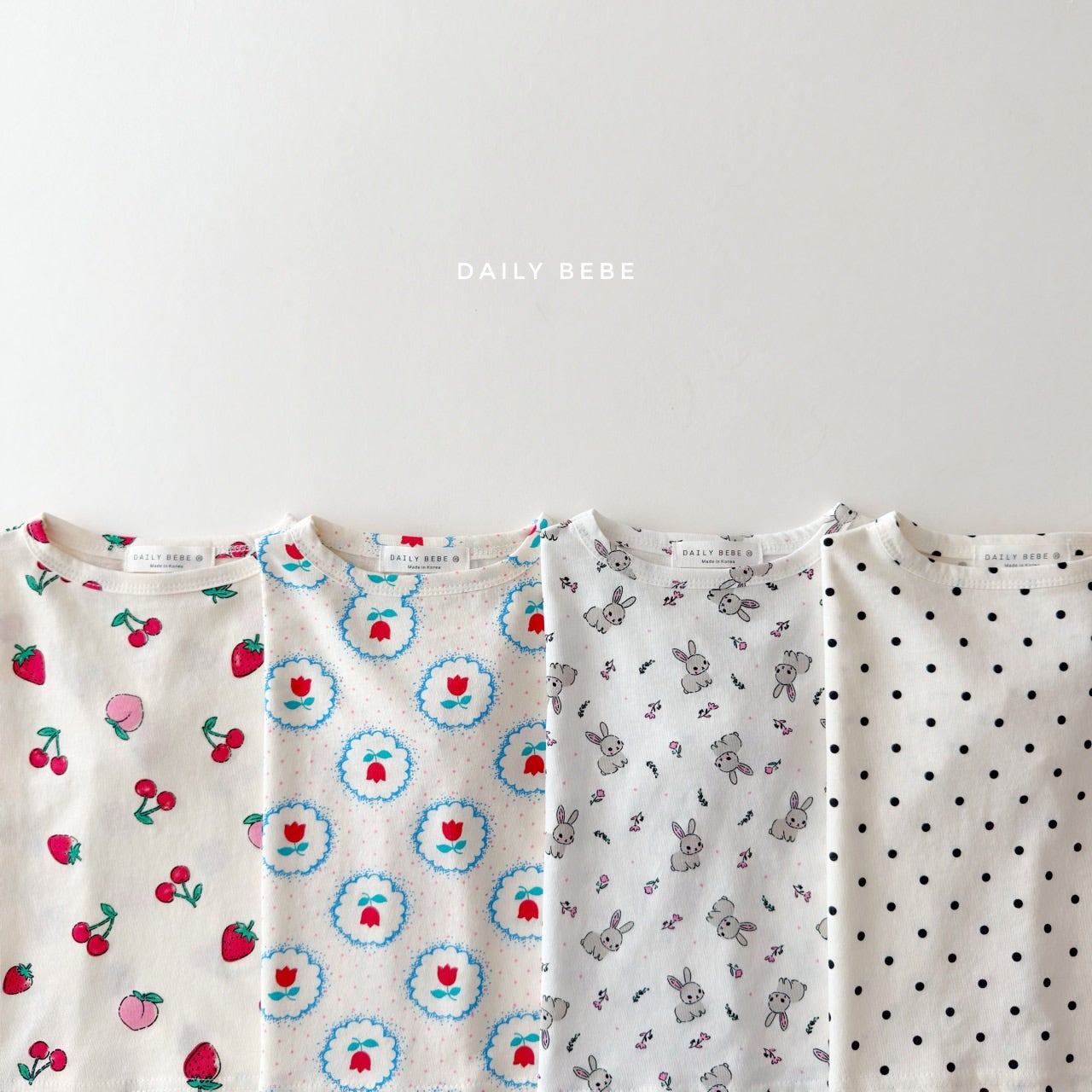 韓國童裝 26夏| DD17 Pattern Short Sleeve Tee (75-140cm)
