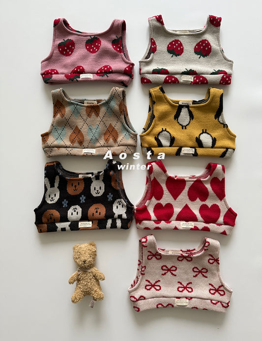 韓國童裝 25秋冬 | AO25408 Nene Vest