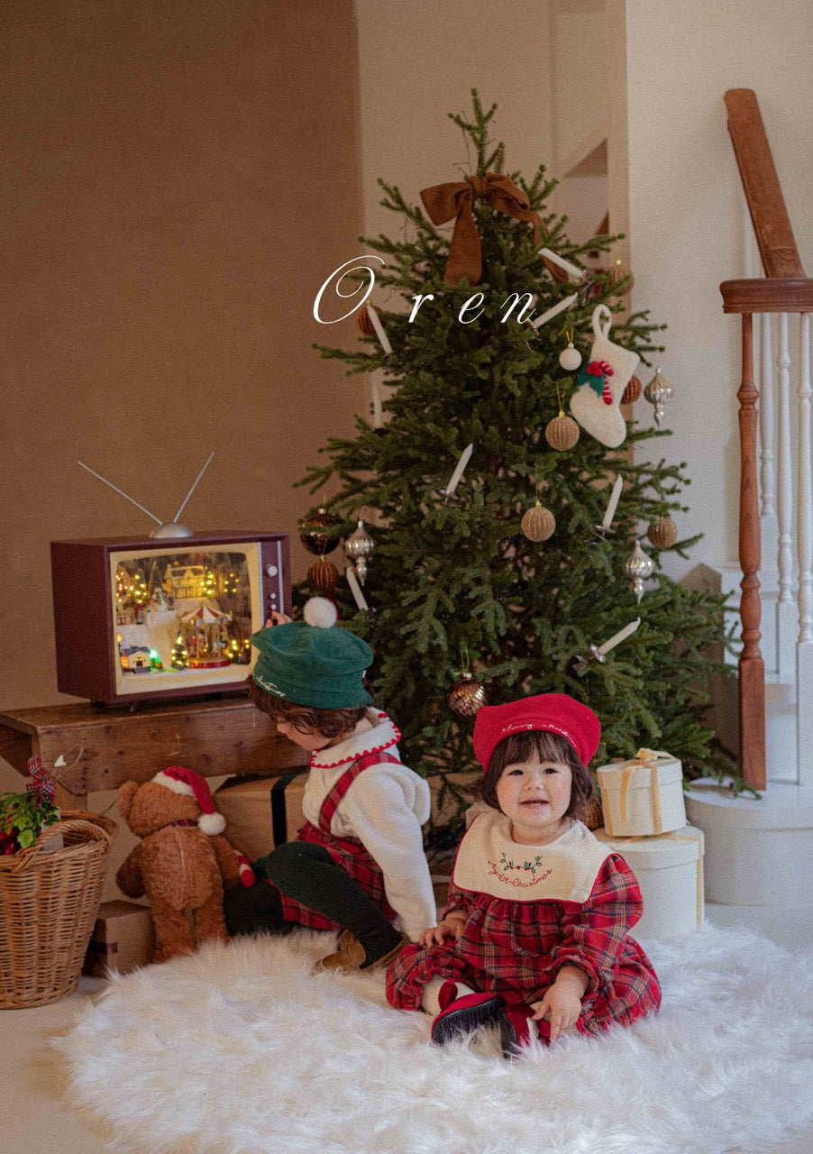韓國童裝 25秋冬 | OR25506 聖誕款 Christmas Beret