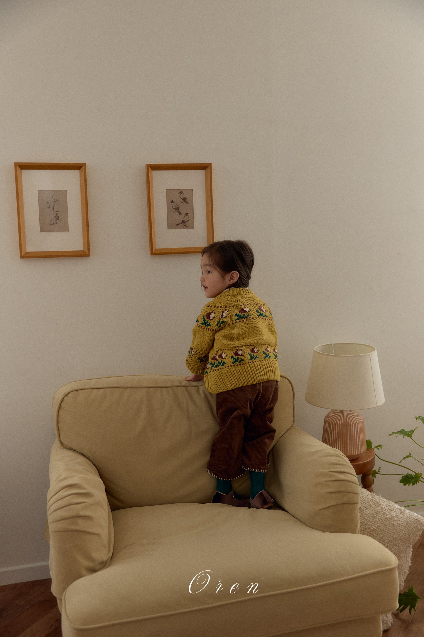 韓國童裝 25秋冬 | OR25412 Belotti Flower Knit Cardigan (2WAY)