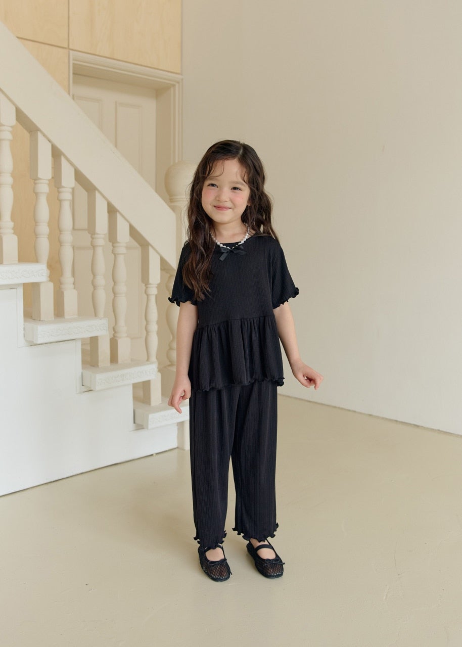 韓國童裝 26夏| DD09 Frill Pleats Set (75-140cm)