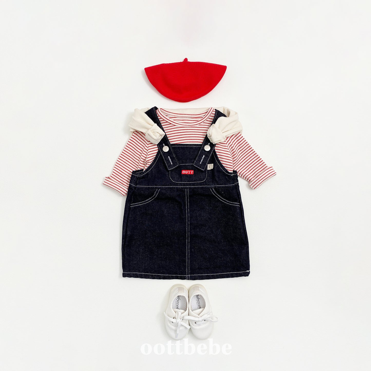 韓國童裝 | OT25326 Denim OPS