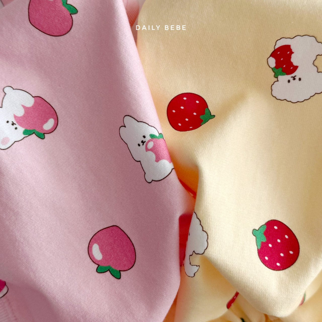 韓國童裝 26春 | DD09 小熊草莓套裝 (75~140cm)