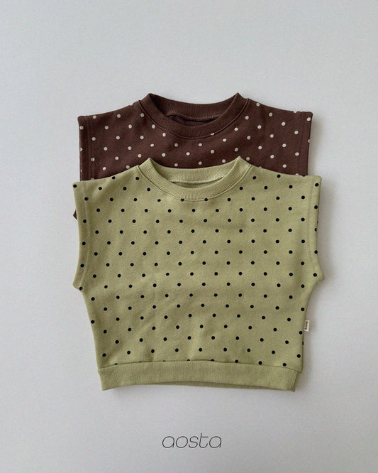 韓國童裝 26秋| AO13 Dot Tongtong Vest 背心 (70-110)