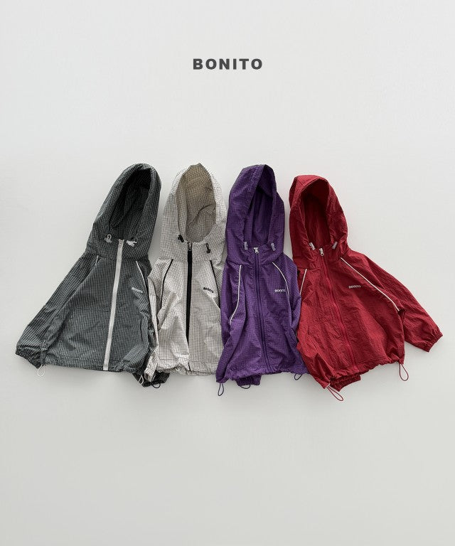 韓國童裝 26秋| BT15 Check String Windbreaker 外套 (80-140)