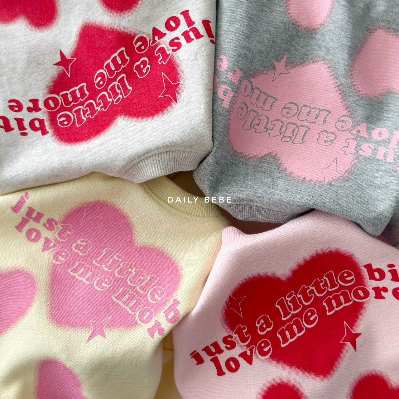 韓國童裝 26春 | DD03 愛心喇叭套裝 (75~140cm)