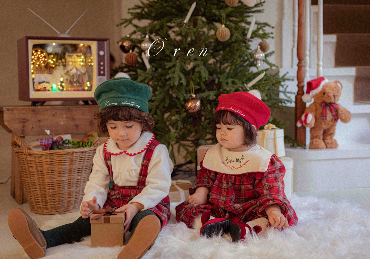 韓國童裝 25秋冬 | OR25506 聖誕款 Christmas Beret