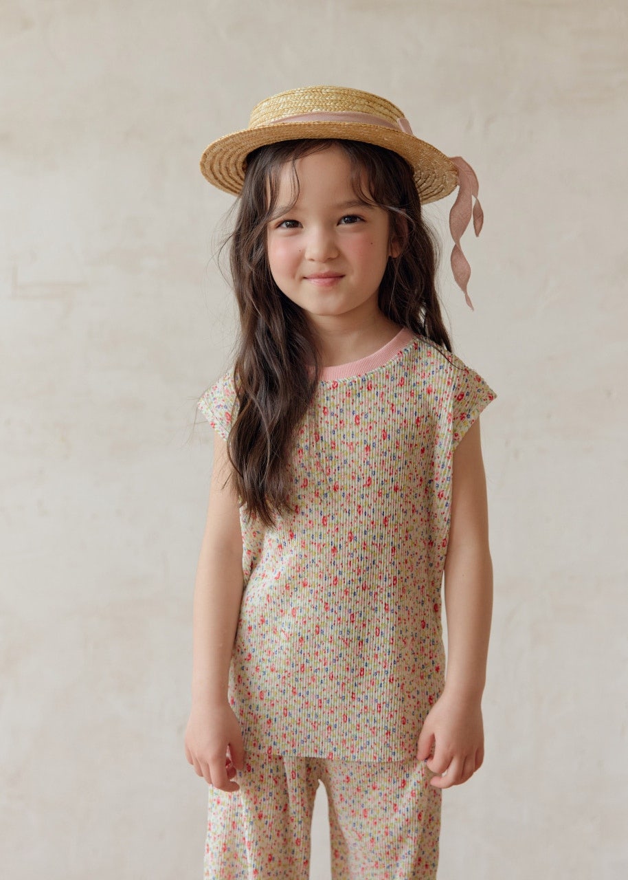 韓國童裝 26夏| DD04 Color Block Pleats Set (75-140cm)