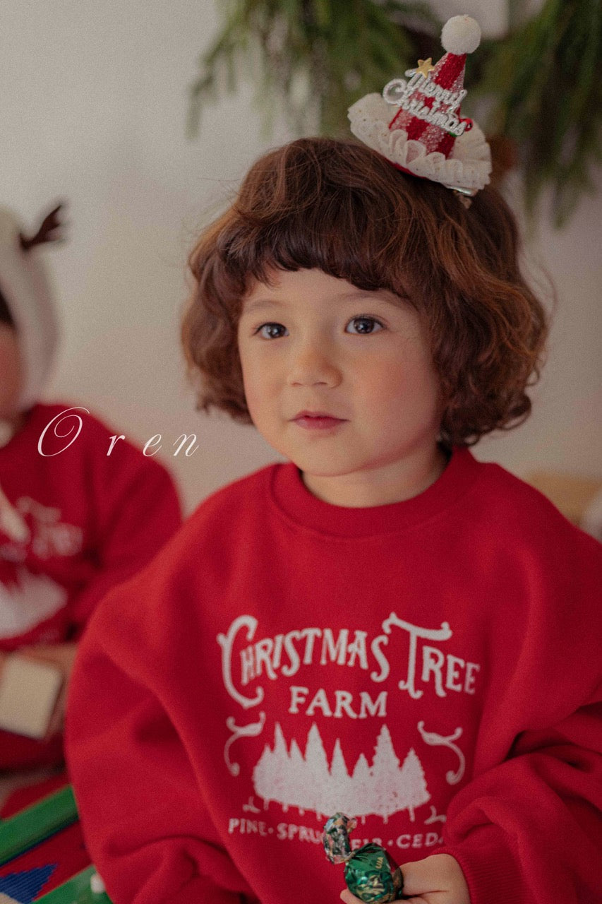 韓國童裝 25秋冬 | OR25507 聖誕款 親子 Christmas Fleece MTM (kids)