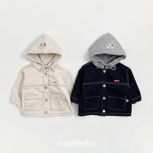 韓國童裝 | OT25325 Hooded Jacket