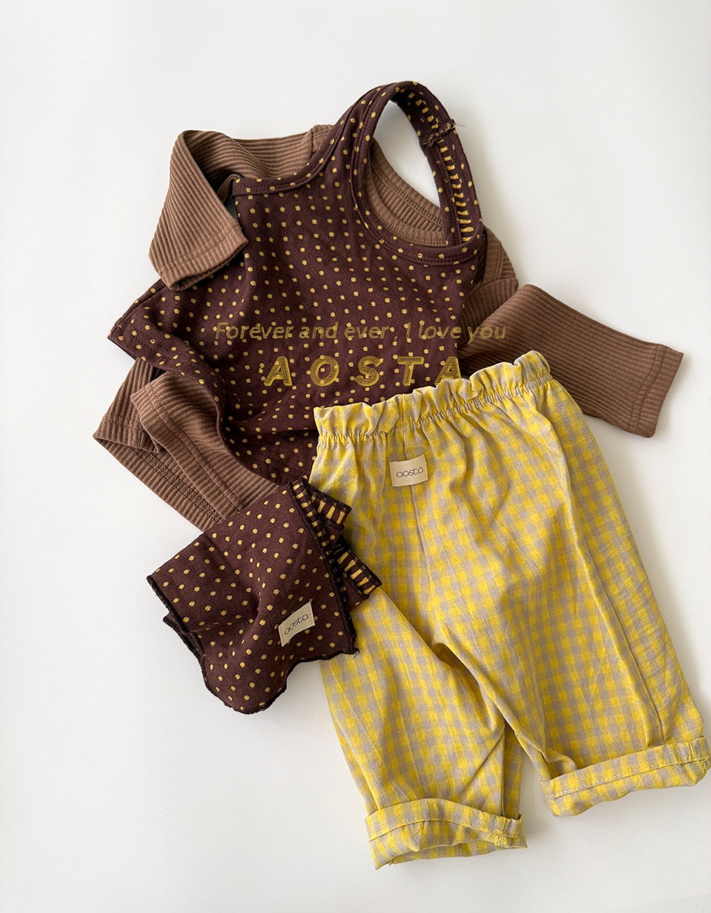 韓國童裝 26秋| AO52 Choco Chip Halter Neck 背心 (70-110)