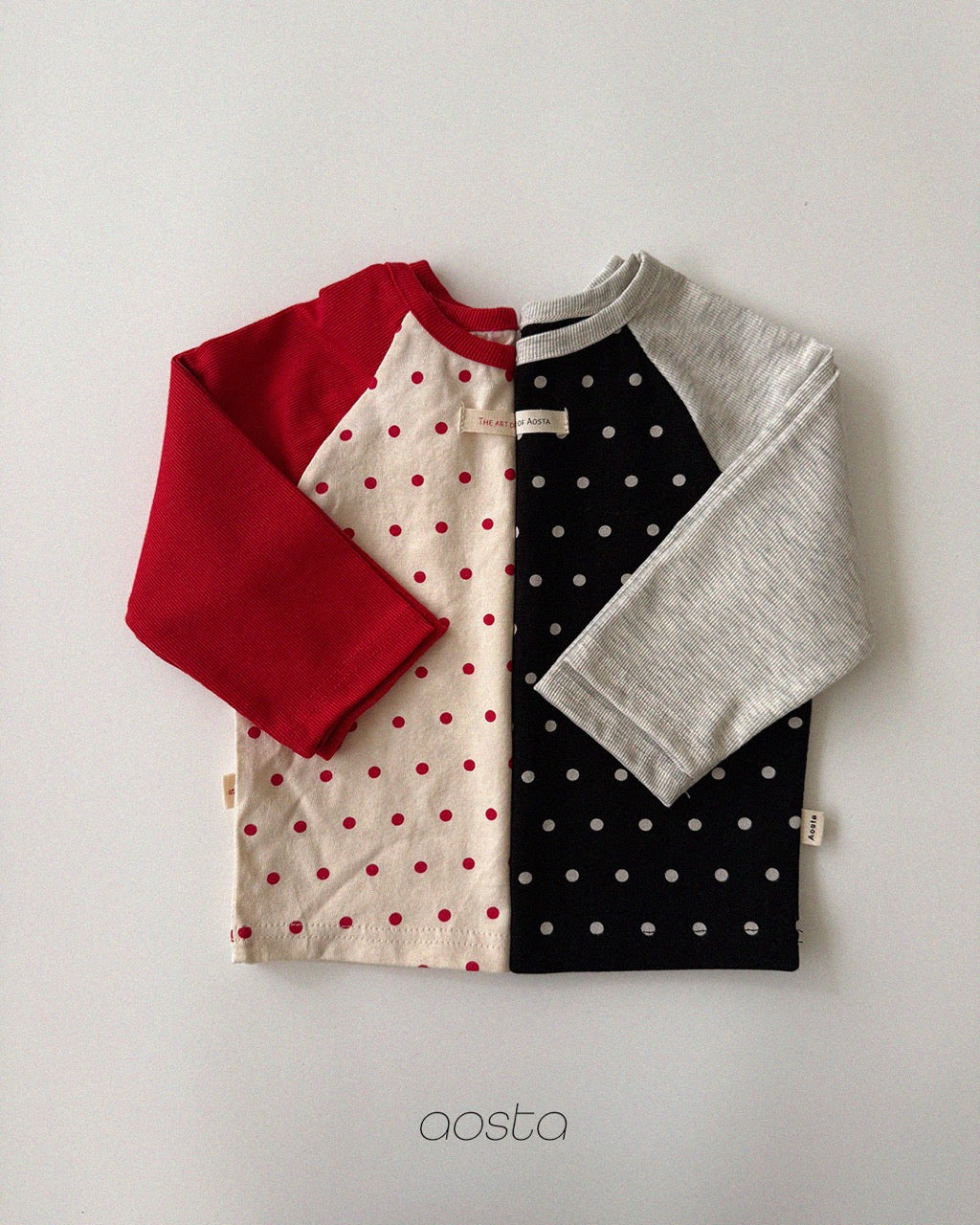 韓國童裝 26秋| AO11 Dot Raglan T 上衣 (70-110)