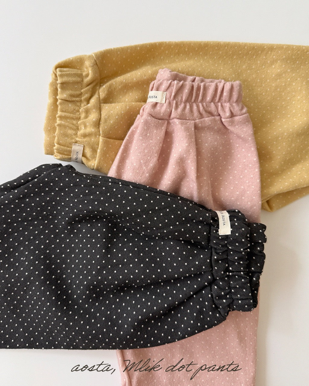 韓國童裝 26秋| AO31 Milk Dot Pants 褲子 (70-110)