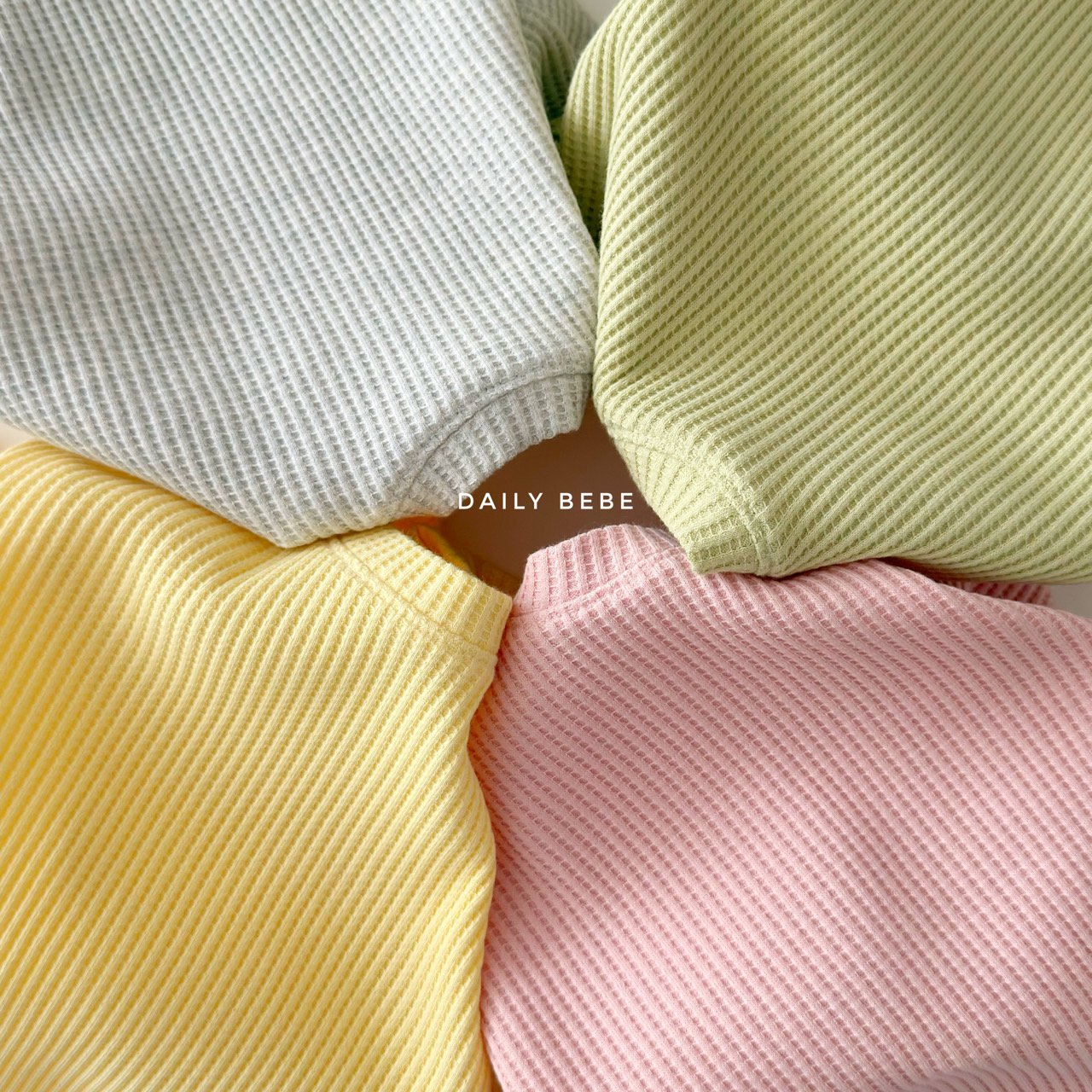 韓國童裝 26春 | DD02 華夫格套裝 (75~140cm)