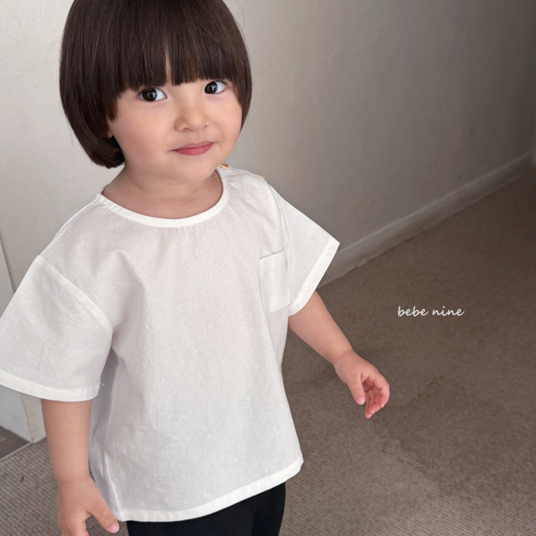 韓國童裝 25夏| BN25271 LEON BUTTOM TEE #同品牌4件85折