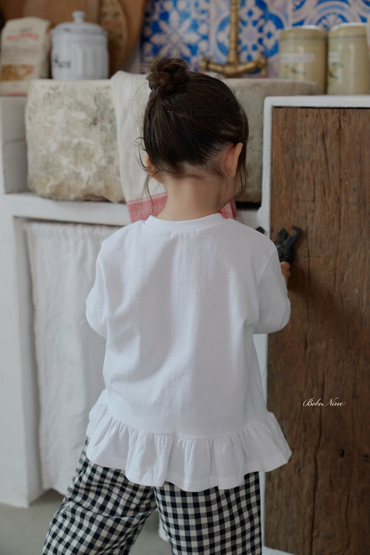 韓國童裝 26秋| BN55 Basic Frill Plain Tee 上衣 (75-115)