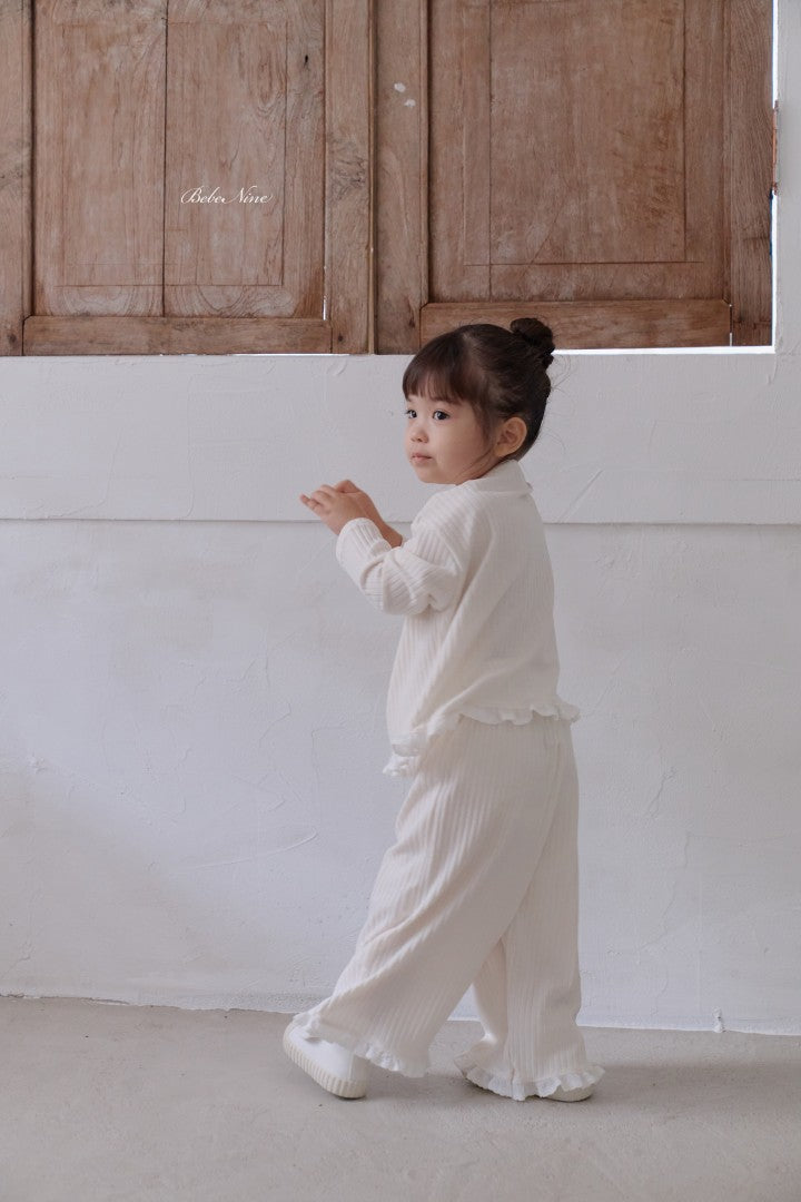 韓國童裝 26秋| BN40 Lilly Frill Set 套裝 (75-115)