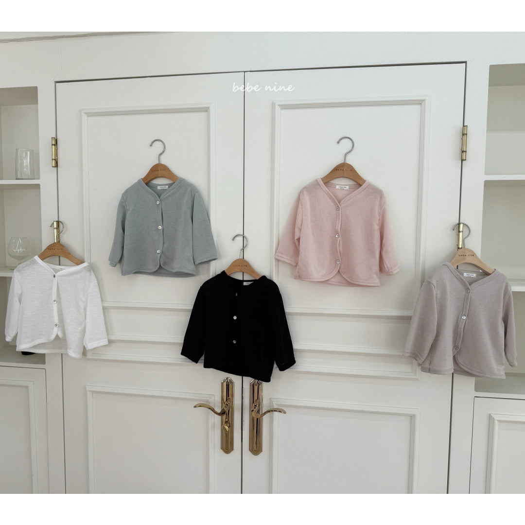 韓國童裝 25夏| BN25215 Daily Slub Cardigan (baby & kids) #同品牌4件85折