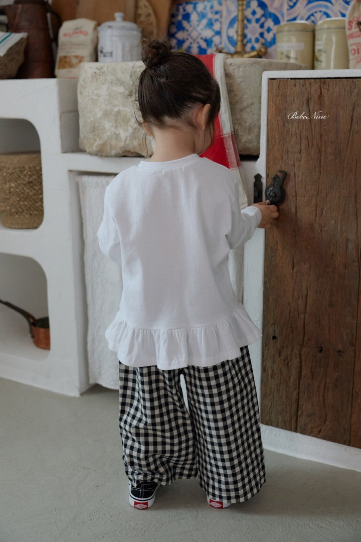 韓國童裝 26秋| BN55 Basic Frill Plain Tee 上衣 (75-115)