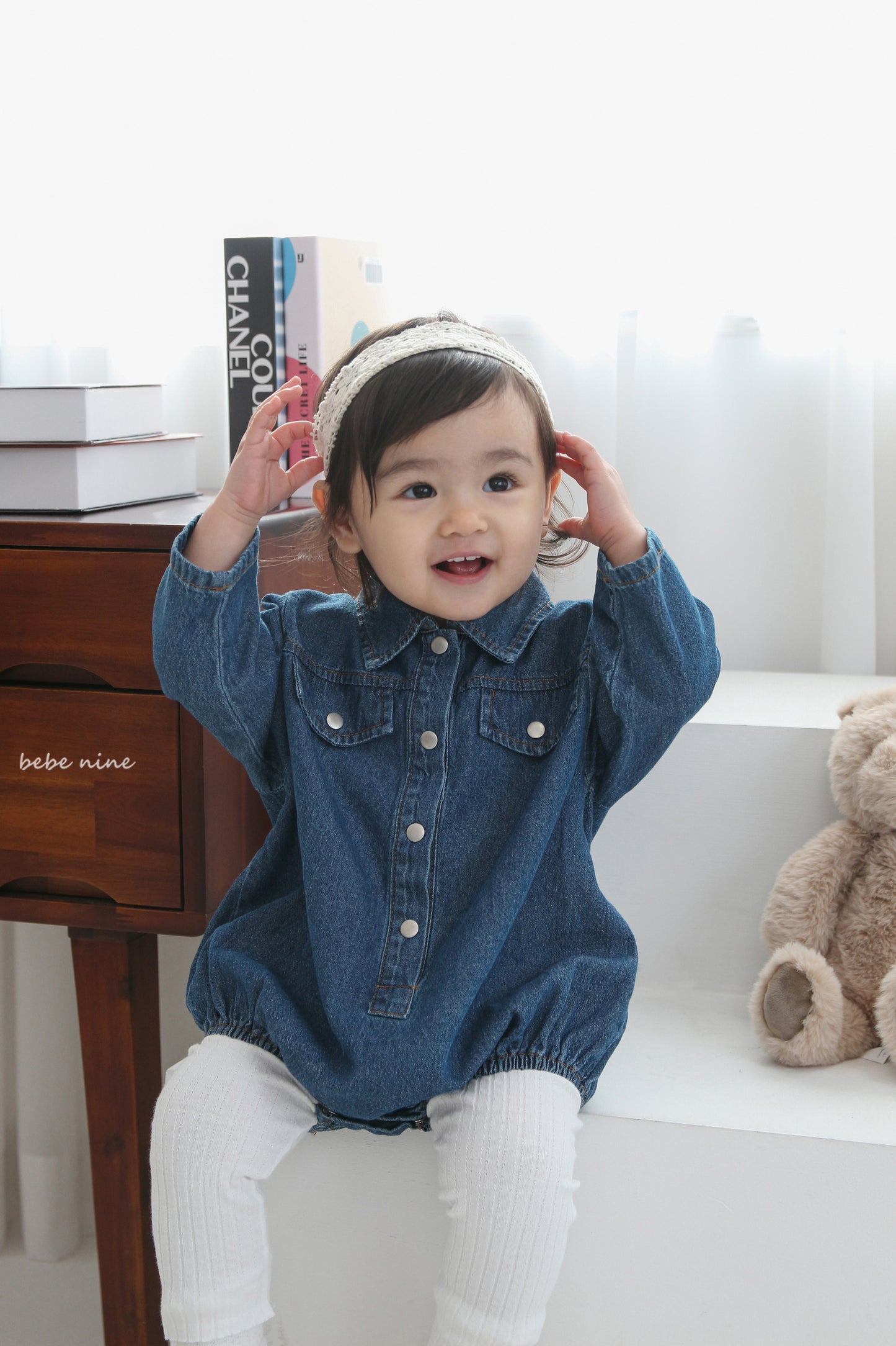 韓國童裝 26春 | BN02 Denim Shirt Suit (65~90cm)