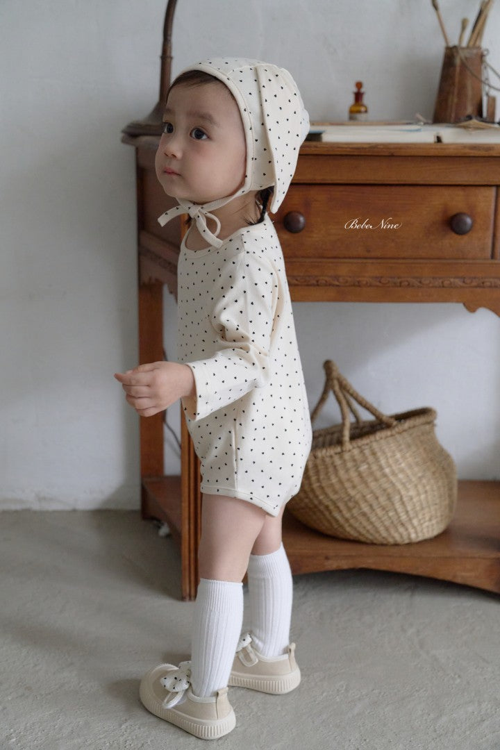 韓國童裝 26秋| BN14 Rib Dot Suit 包屁衣 (6M-18M)
