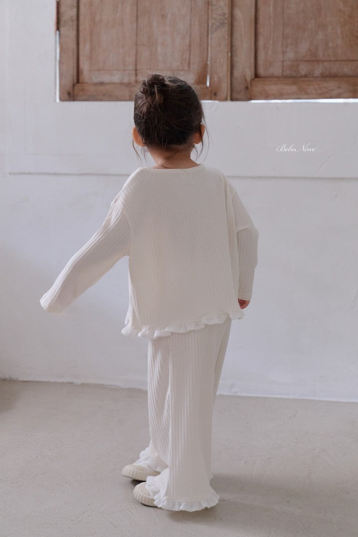 韓國童裝 26秋| BN40 Lilly Frill Set 套裝 (75-115)
