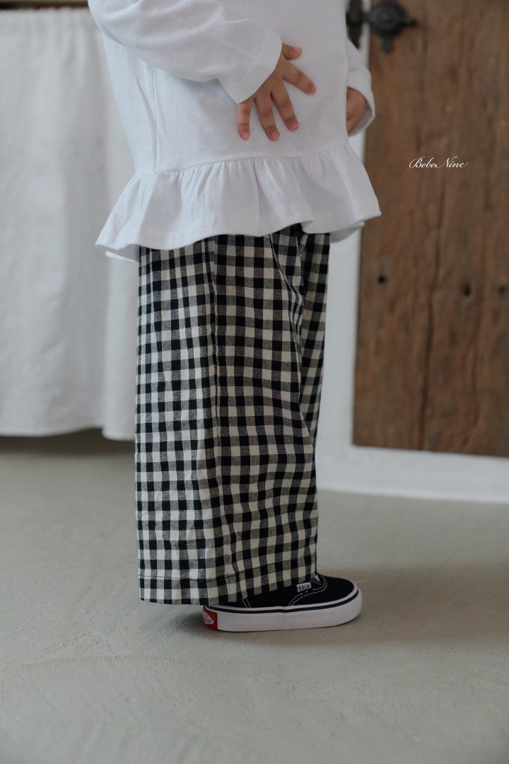 韓國童裝 26秋| BN48 Page Check Pants 長褲 (75-115)