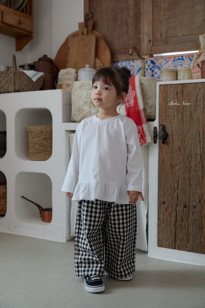 韓國童裝 26秋| BN55 Basic Frill Plain Tee 上衣 (75-115)