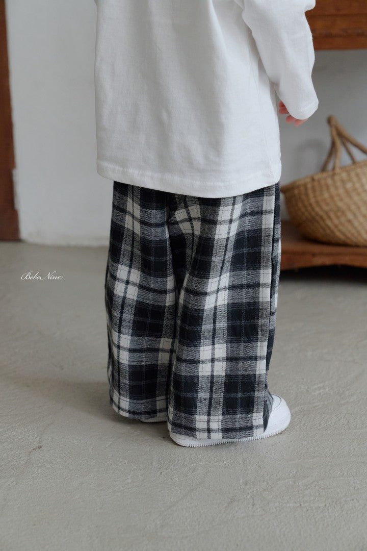 韓國童裝 26秋| BN47 Reni Check Pants 長褲 (75-115)