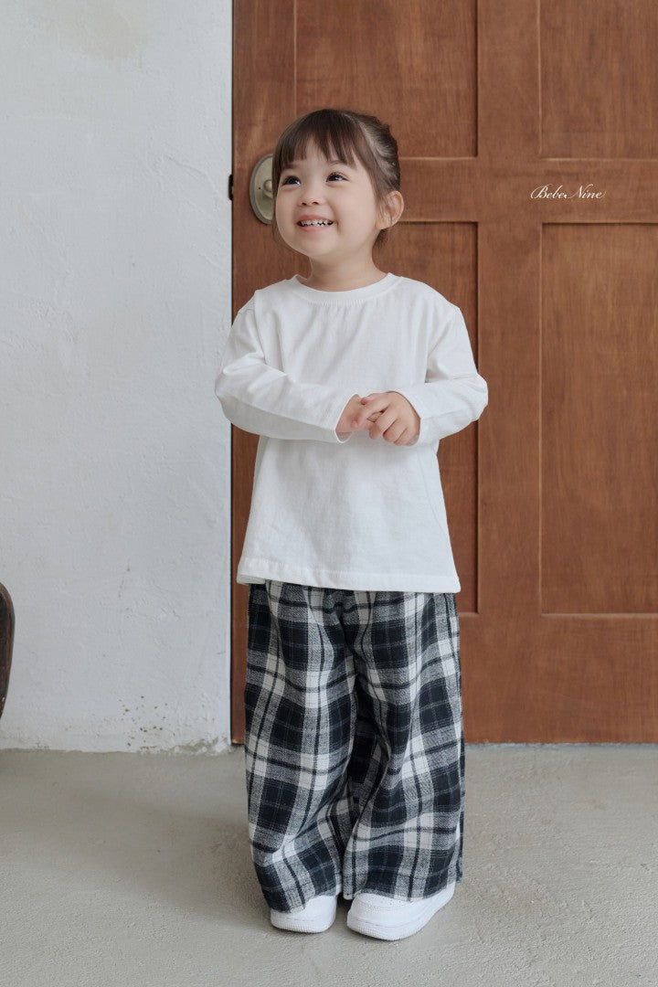 韓國童裝 26秋| BN47 Reni Check Pants 長褲 (75-115)