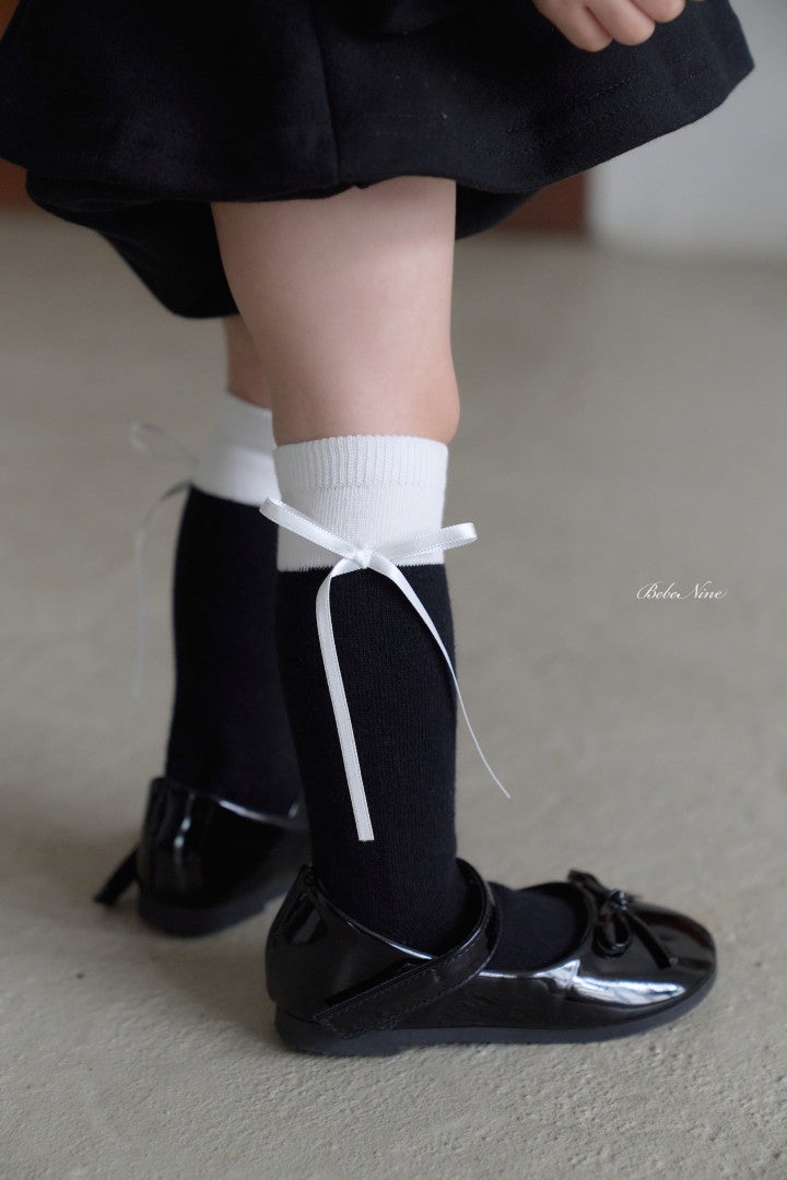 韓國童裝 26秋| BN63 Nine Ribbon Half Stockings Set 中筒襪(2雙裝) (S-L)