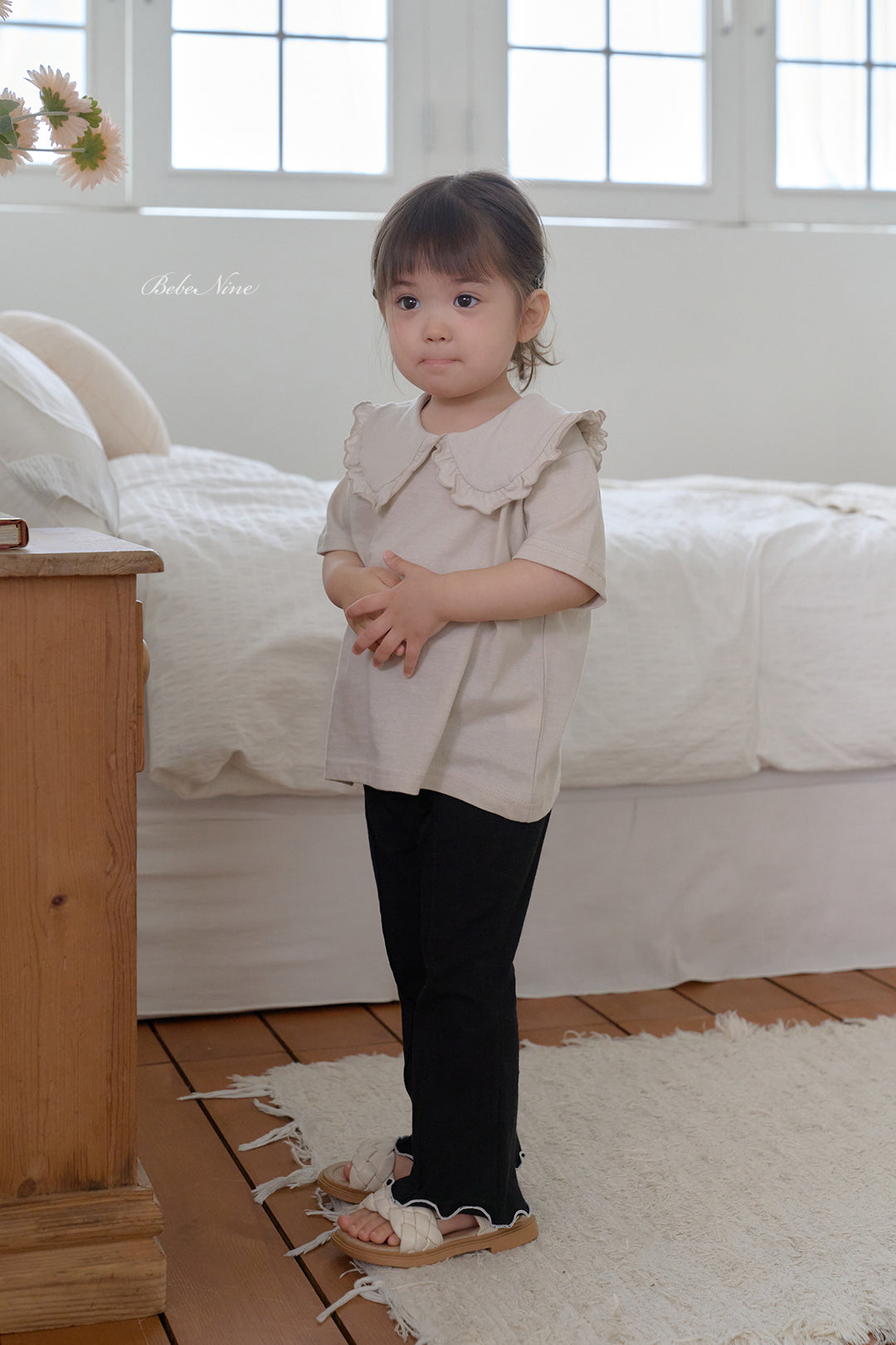 韓國童裝 26夏| BN44 Edge Flared Pants 邊緣喇叭褲