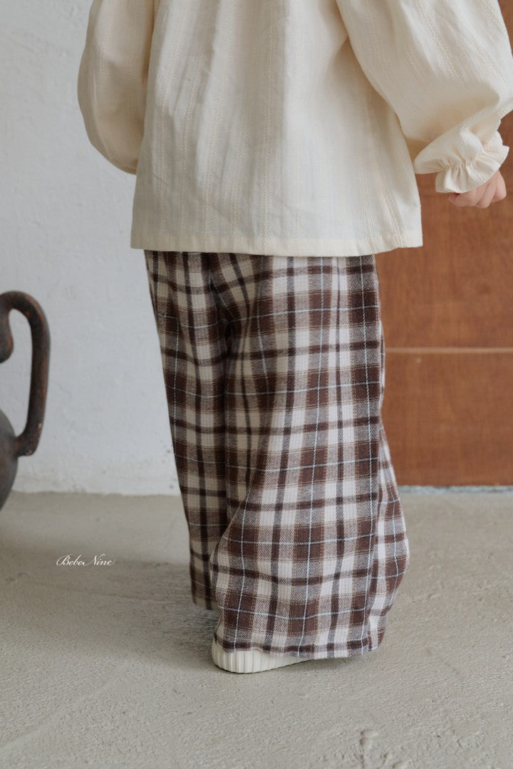 韓國童裝 26秋| BN47 Reni Check Pants 長褲 (75-115)