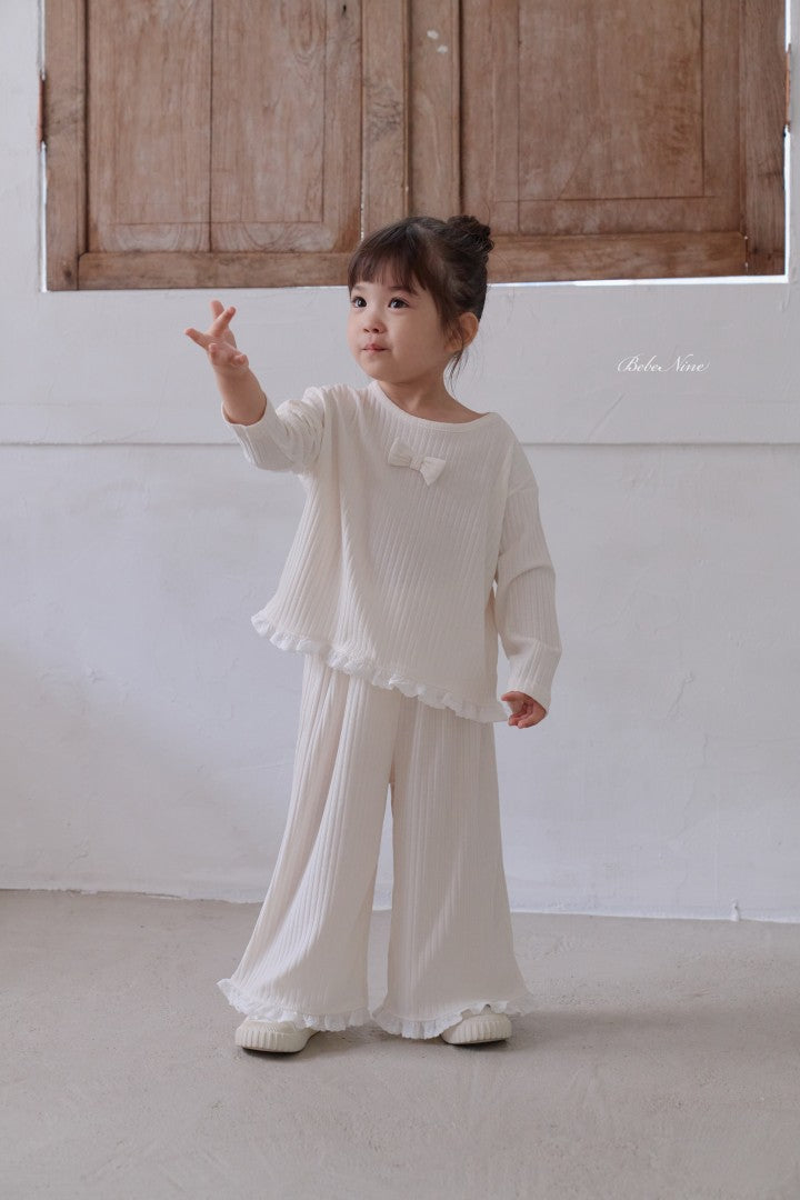 韓國童裝 26秋| BN40 Lilly Frill Set 套裝 (75-115)
