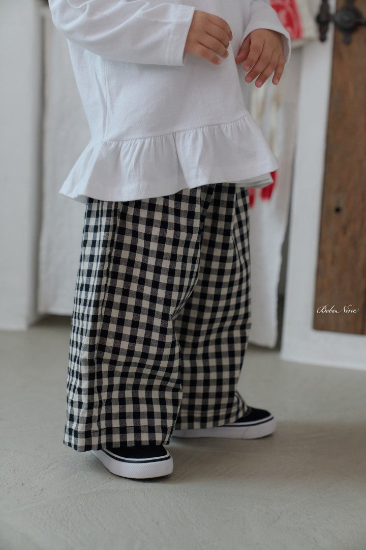韓國童裝 26秋| BN48 Page Check Pants 長褲 (75-115)