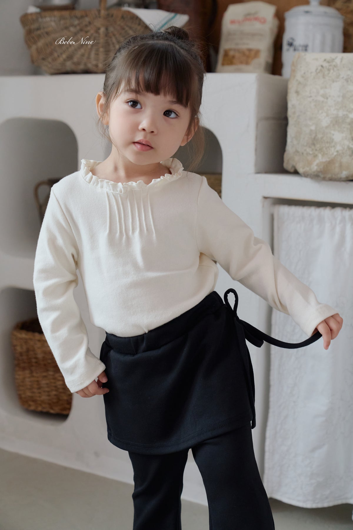 韓國童裝 26秋| BN44 Maison Frill Tee 上衣 (75-115)