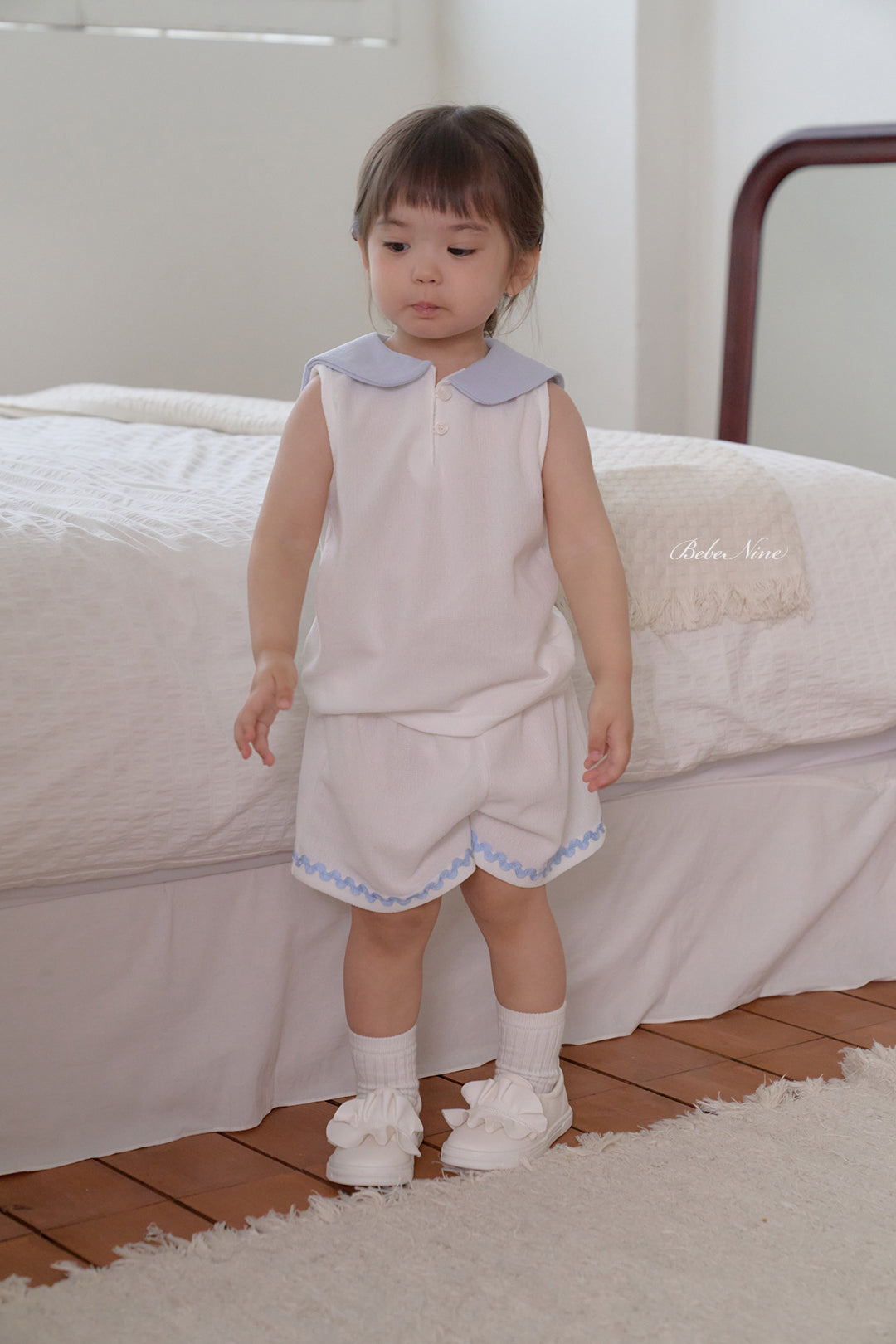 韓國童裝 26夏| BN28 Collar Sleeveless Set 翻領無袖套裝