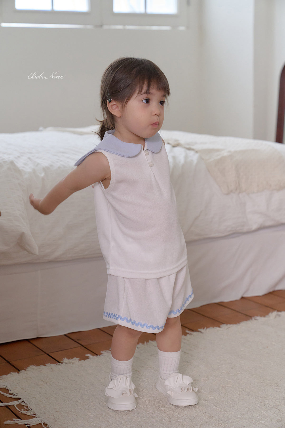 韓國童裝 26夏| BN28 Collar Sleeveless Set 翻領無袖套裝