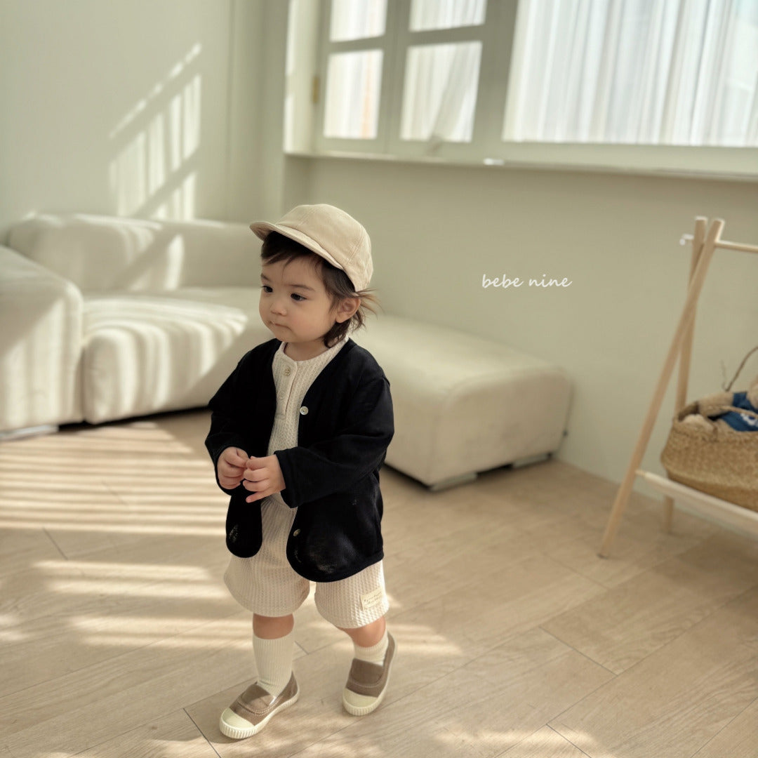 韓國童裝 25夏| BN25215 Daily Slub Cardigan (baby & kids) #同品牌4件85折