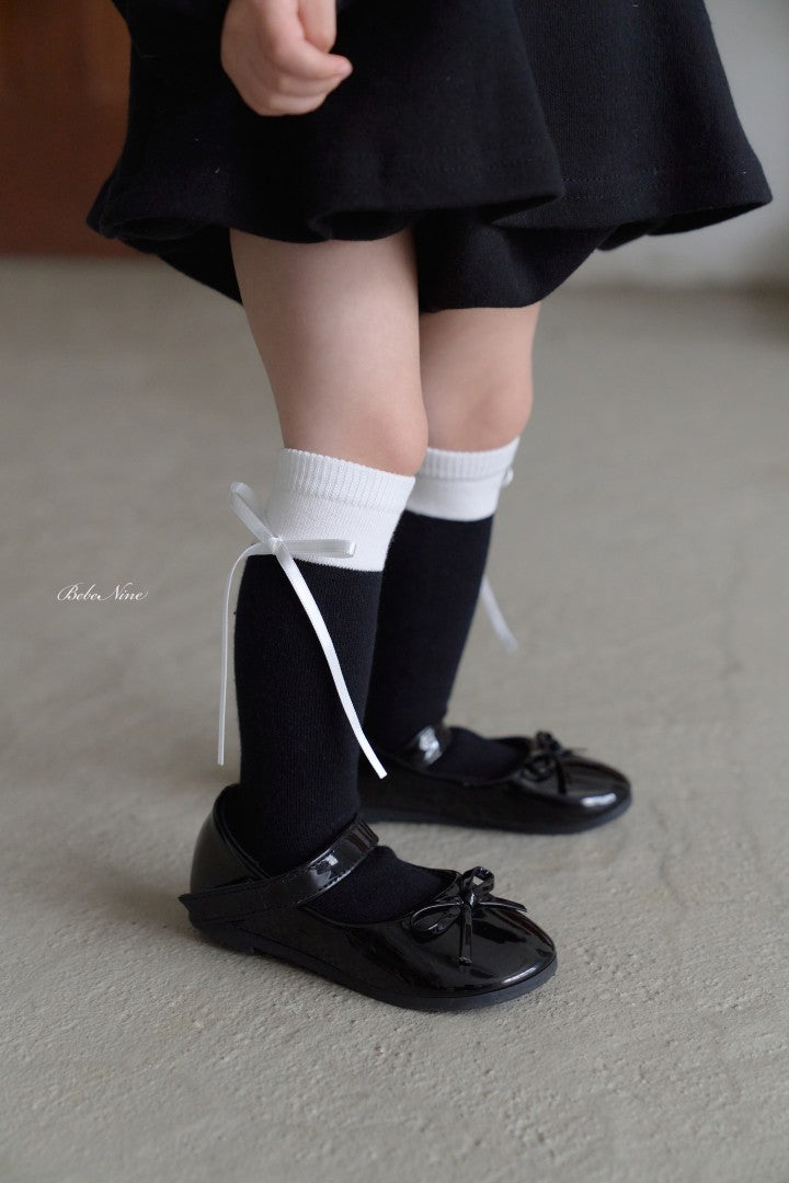 韓國童裝 26秋| BN63 Nine Ribbon Half Stockings Set 中筒襪(2雙裝) (S-L)