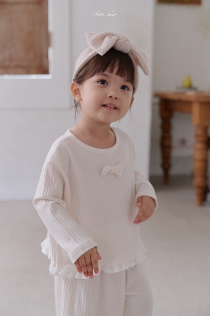 韓國童裝 26秋| BN40 Lilly Frill Set 套裝 (75-115)