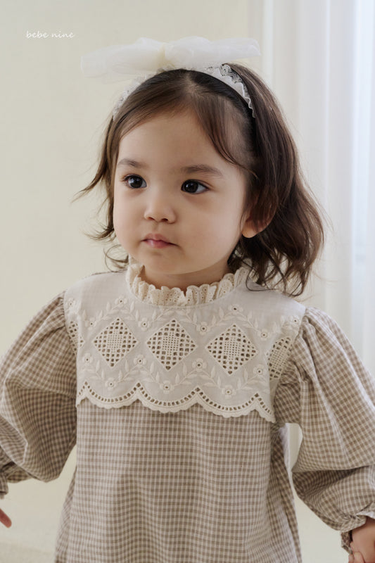 韓國童裝 25秋| BN25305 MONICA CHECK SUIT