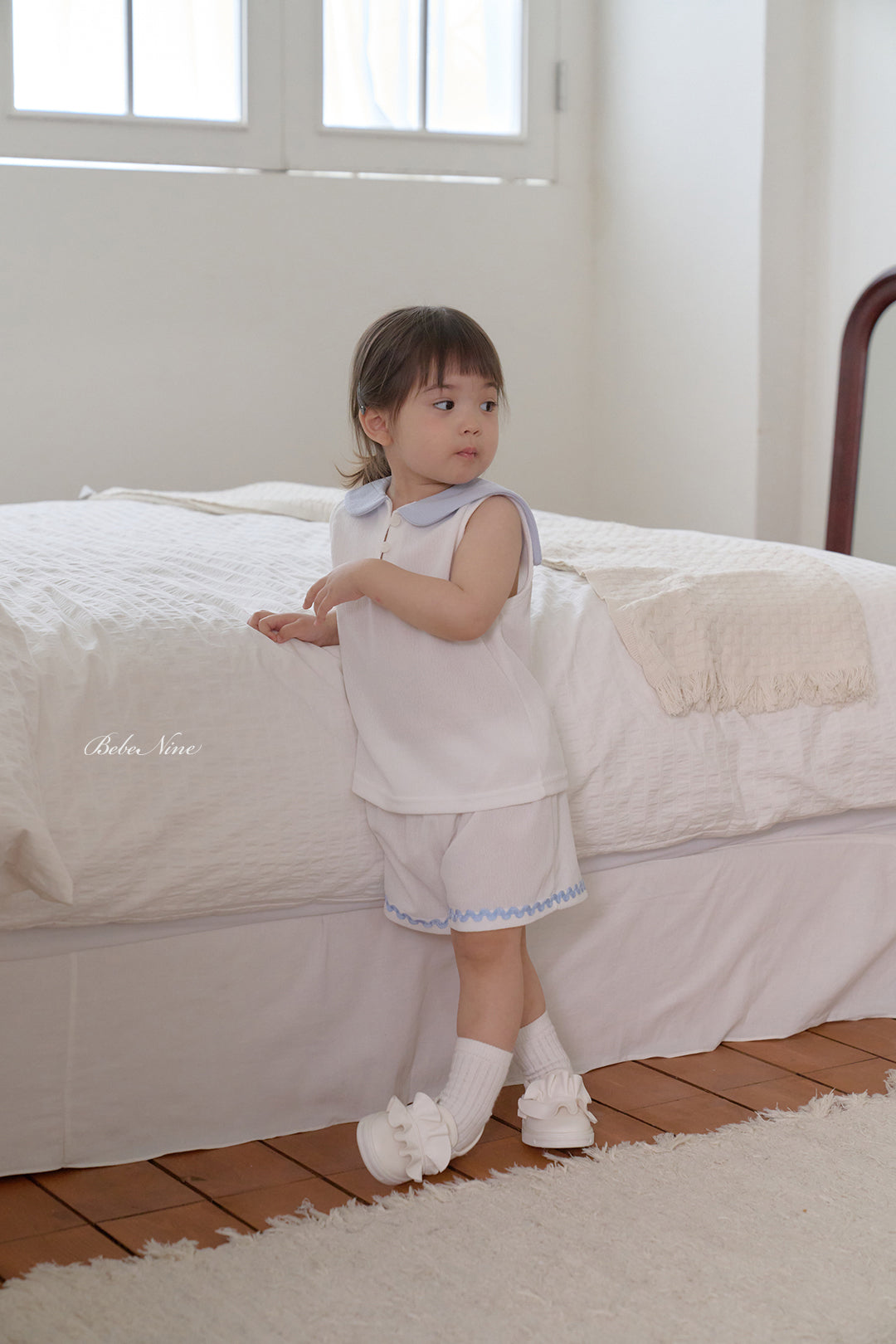 韓國童裝 26夏| BN28 Collar Sleeveless Set 翻領無袖套裝