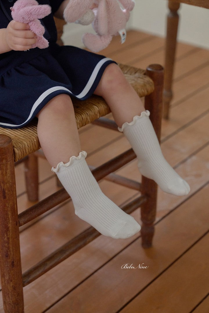 韓國童裝 26秋| BN64 Nine Frill Knee Socks Set 膝上襪(3雙裝) (S-L)