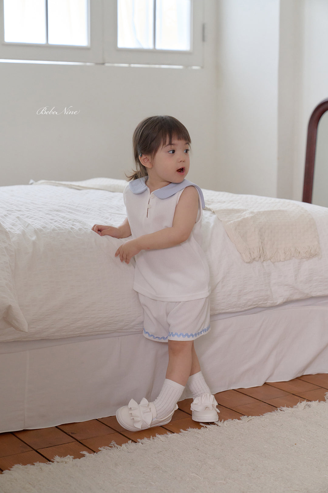 韓國童裝 26夏| BN28 Collar Sleeveless Set 翻領無袖套裝